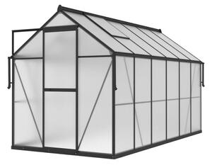 Staklenik polikarbonatni 183x361cm crni - Cultivo