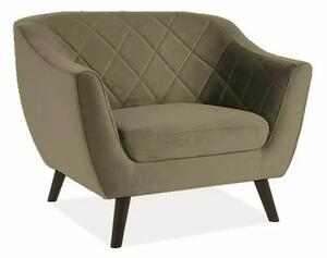 Fotelja molly - velvet olive