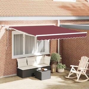 Tenda na automatsko uvlačenje s LED bordo 300x250 cm - Crvena / 300 x 250 cm