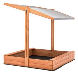 Impregnirani zatvoreni pješčanik s krovom SLIM - 120X120cm