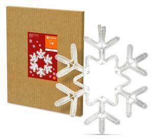 LED LED božićna svjetla Vanjska svjetla cijev 59cm - Snježna pahuljica