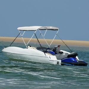 Tenda bimini s 3 luka i mrežastim zidovima 183x(137-152)x137 cm - Antracitno siva / 183 x (137-152) x 137 cm