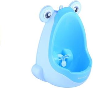 Lean Toys pisoar Mini Urinal For Boys Frog Suction Pads Light Blue
