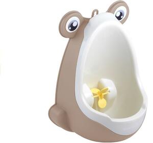 Lean Toys pisoar Mini Pisuar Frog Suction Pads Light Brown