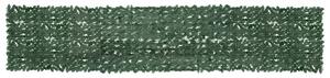 Balkonski zastor s tamnozelenim lišćem 500 x 100 cm - Zelena / 500 x 100 cm