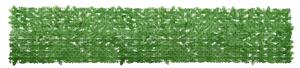 Balkonski zastor sa zelenim lišćem 400 x 75 cm - Zelena / 400 x 75 cm