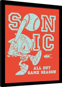 Uokvireni poster Sonic the Hedgehog - All Out Game Season