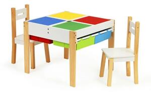Dječji drveni set namještaja 2u1 - Legoplay