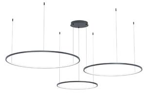 SATURNO CRNA LED VISEĆA LAMPA 100W