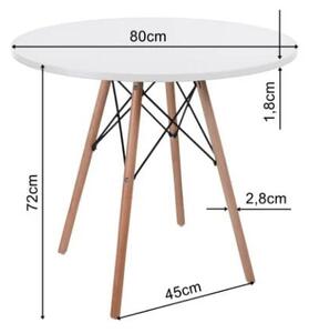 Stol Nordic black - 80cm