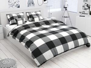Pamučna posteljina OSAKA siva + jastučnica 40 x 40 cm Dimenzije posteljine: 70 x 90 cm | 140 x 200 cm