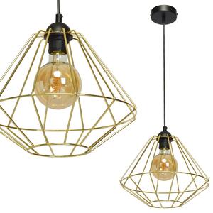 LUPO BLACK/GOLD viseća lampa 1xE27