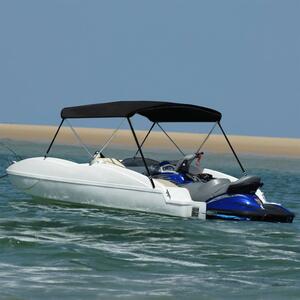 Tenda bimini s 2 luka crna 180x130x110 cm - Crna / 180 x 130 x 110 cm