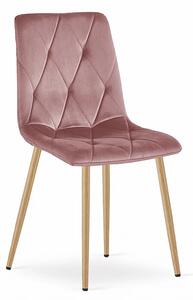 Stolica Libra - rose aksamit - set od 6x