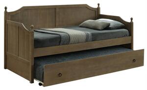 Zondo Jednostruki krevet s pomoćnim ležajem 90 cm Byrma (antički hrast) (bez madraca). 1040123