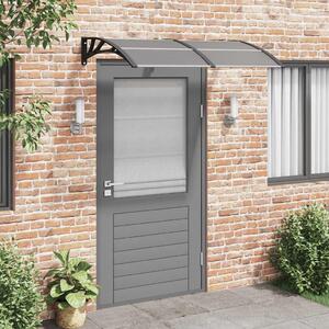 Nadstrešnica za vrata crna 350 x 75 cm polikarbonatna - Crna / 150 x 75 cm