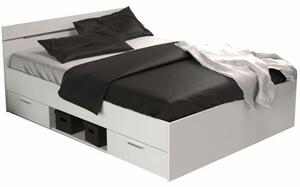 Zondo Bračni krevet140 cm Myriam (bijela) (bez madraca i podnice). 1040194