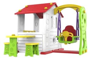 Dječja vrtna kućica s ljuljačkom - 3u1 Fun House