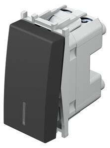 PREKIDAČ 1POL 16AX 250V~ 1M SB IN crni indikator
