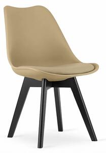 Stolica Mark - beige on black - set od 4x