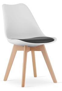 Stolica Mark - White black natural - set od 6x