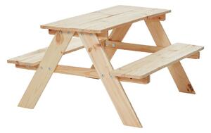 CHINA PLAITED stol s klupom, drvo 75205