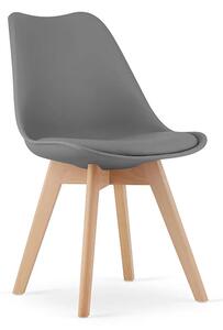 Stolica Mark - grey on wood - set od 6x