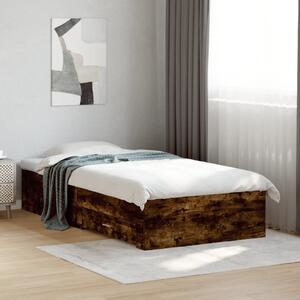 Okvir kreveta s ladicama boja hrasta 100x200 cm - Smeđa / 100 x 200 cm