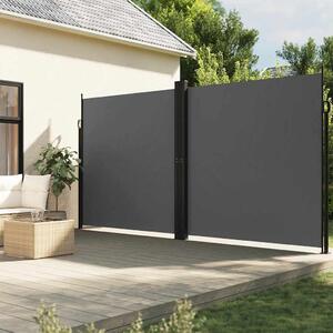 Bočna tenda na uvlačenje antracit 220 x 600 cm - Antracitno siva / 220 x 600 cm