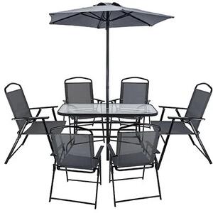 Vrtni set sa 6 stolica i suncobranom - MultiGarden