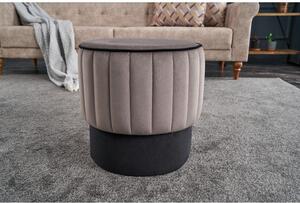 Atelier Del Sofa Tabure, Sivo, Rose Puf - Grey