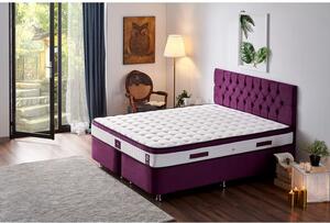 Woody Fashion Madrac, Bijela boja Ljubičasta, Violet 140x190 cm Double Size Middle Firm Mattress