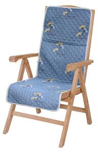 Jastuk za stolicu s naslonom BEAUTIFUL, plavi