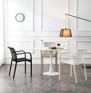 JULIAN siva - moderna stolica za kuhinju, baštu, kafić (slagana)