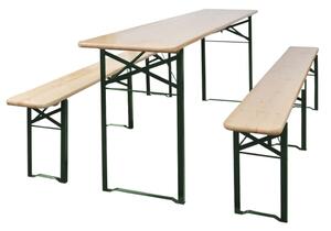 VidaXL Sklopivi pivski stol s 2 klupe 220 cm od jelovine