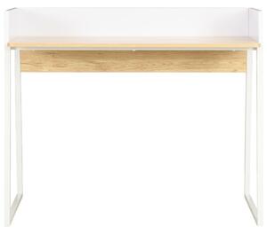 VidaXL Radni stol bijeli i boja hrasta 90 x 60 x 88 cm