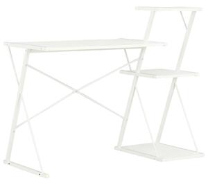 VidaXL Radni stol s policom bijeli 116 x 50 x 93 cm