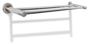 VidaXL Stalak za ručnike od nehrđajućeg čelika 2 cijevi