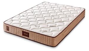 Woody Fashion Madrac, Bijela boja Bež Smeđa, Bamboo 90x190 cm Single Size Middle Firm Mattress