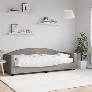 Dnevni krevet s madracem smeđesivi 80 x 200 cm od tkanine - Tupe / 80 x 200 cm