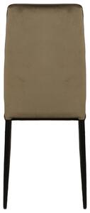 Stolica ATENA zelene boje (tkanina Bluvel 77) - moderna, tapecirana, baršunasta, za dnevni boravak, blagovaonicu, ured, kuhinju