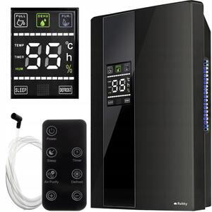 2V1 90W odvlaživač i pročišćivač zraka LCD - Apsorber vlage 1,8L crni