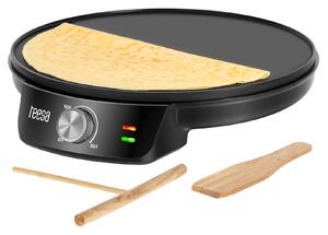 1200w pekač za peko palačink in tortilj 30cm črn - teesa