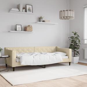 Dnevni krevet krem 80 x 200 cm od tkanine - Krema / 80 x 200 cm
