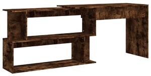 VidaXL Kutni radni stol boja hrasta 200 x 50 x 76 cm konstruirano drvo
