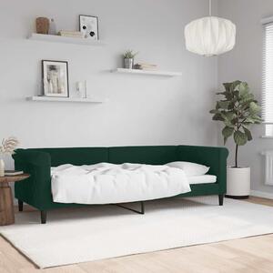 Dnevni krevet tamnozeleni 80 x 200 cm baršunasti - Zelena / 80 x 200 cm