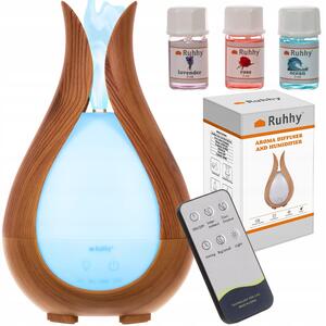 10w led rgb ultrazvočni vlažilec zraka difuzor 200ml izparjevalnik + dišave - ruhhy