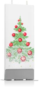 Flatyz Holiday Christmas Tree with Snow ukrasna svijeća 6x15 cm