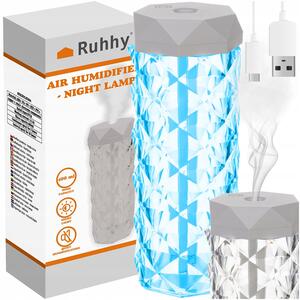 2v1 led rgb vlažilec zraka difuzor 400ml izparjevalnik in nočna lučka - ruhhy