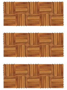 VidaXL 30-dijelni set podnih pločica s okomitim uzorkom 30x30 cm drvo bagrema